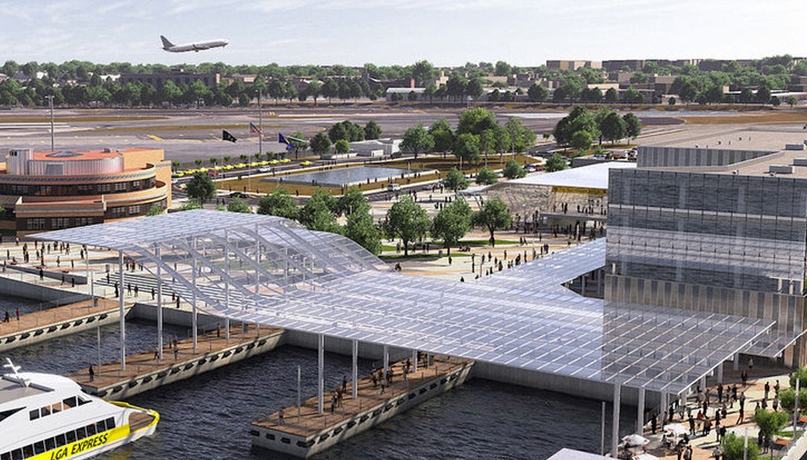 Rendering of possible future water taxi station at LGA