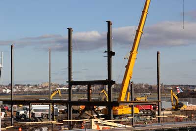 Steel Erection for New Terminal B Eastern Concourse at New LGA