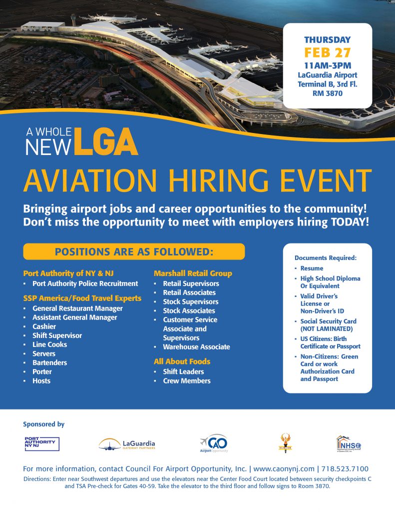 Aviation Job Fair LaGuardia Redevelopment