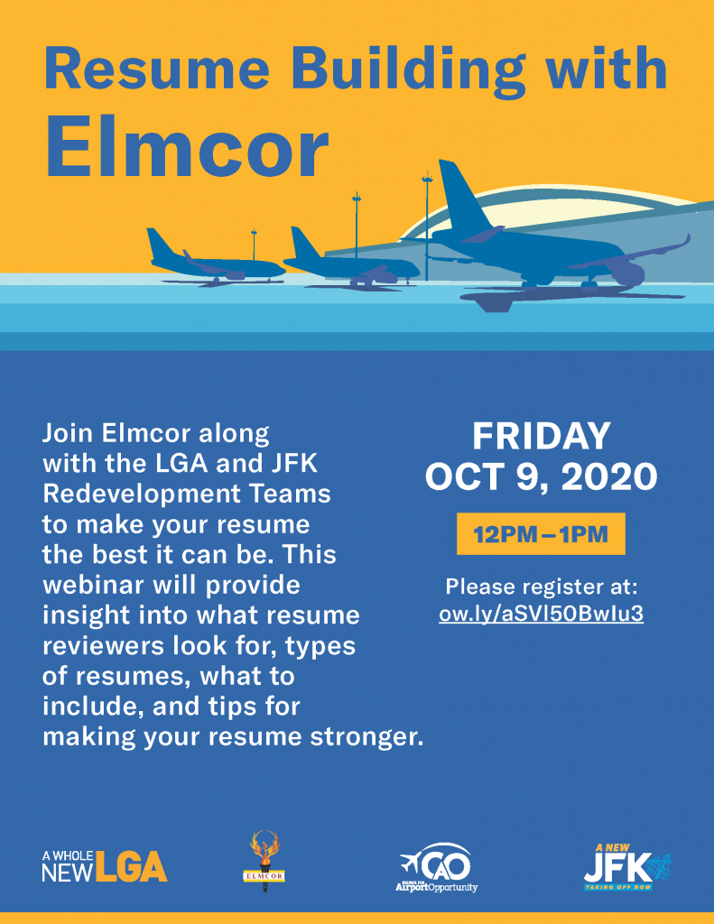 Resume Building with Elmcor Oct 9