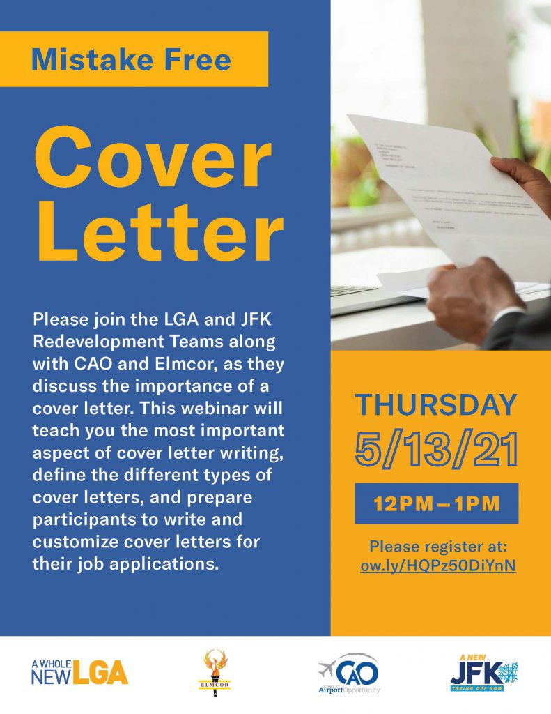 May 13 Mistake Free Cover Letter Flyer