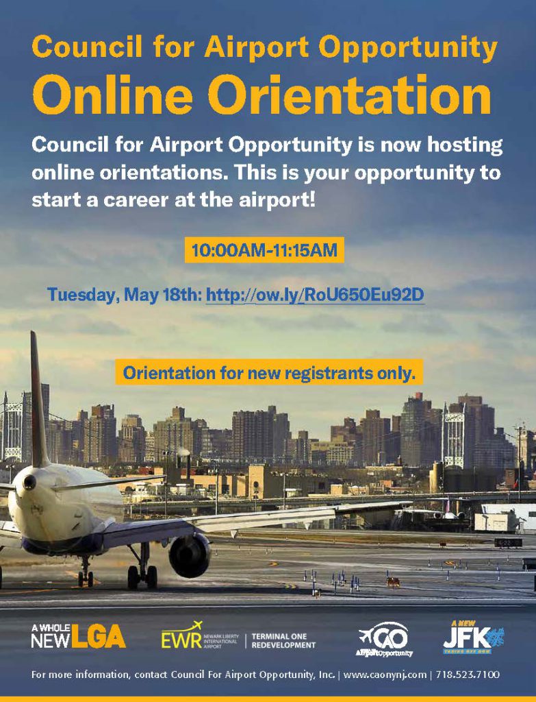 CAO May 18 Orientation flyer